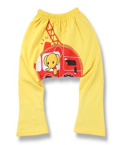 Child cartoon trousers yellow red